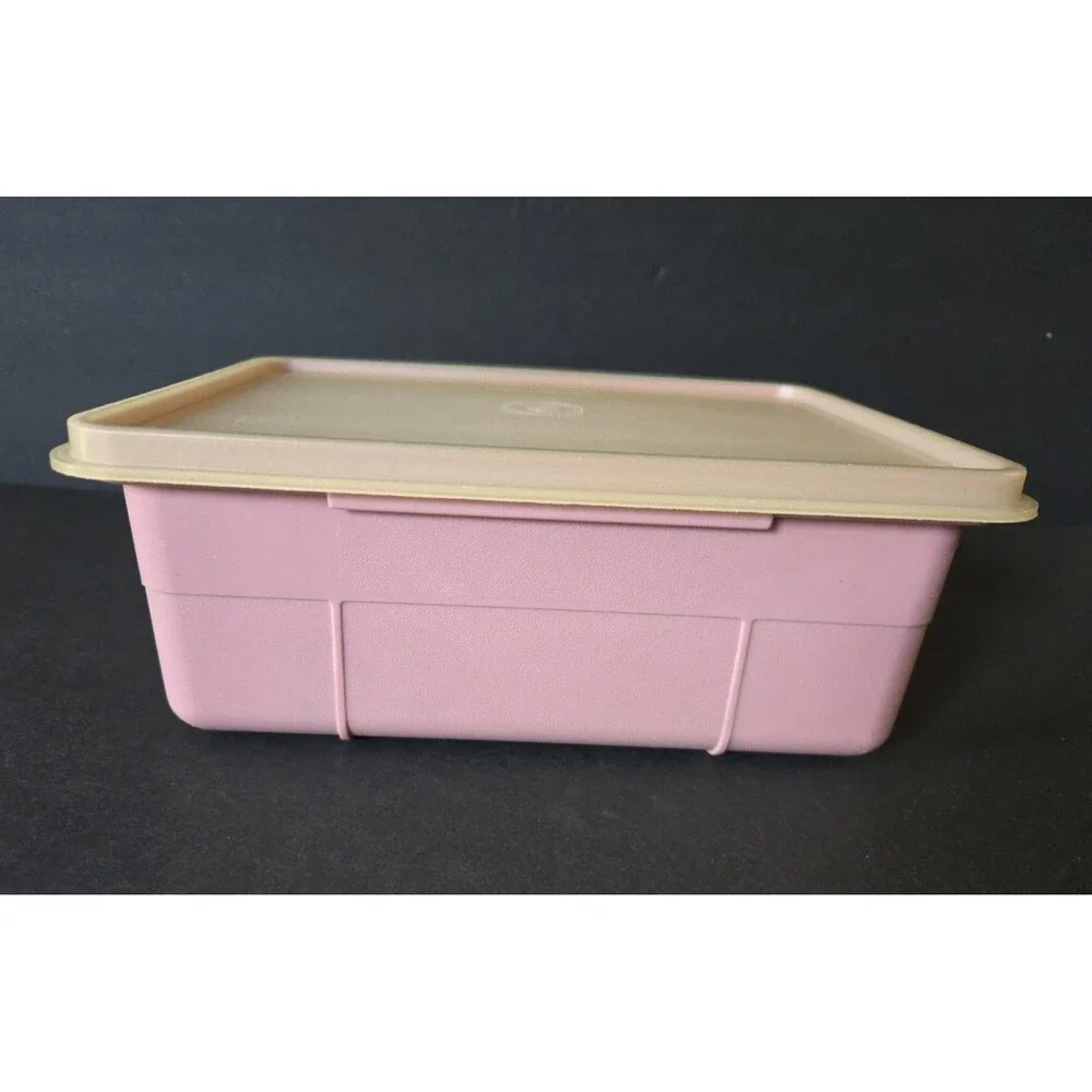 Vintage Tupperware Tuppercraft Stow N Go 3 pc Craft Storage Container